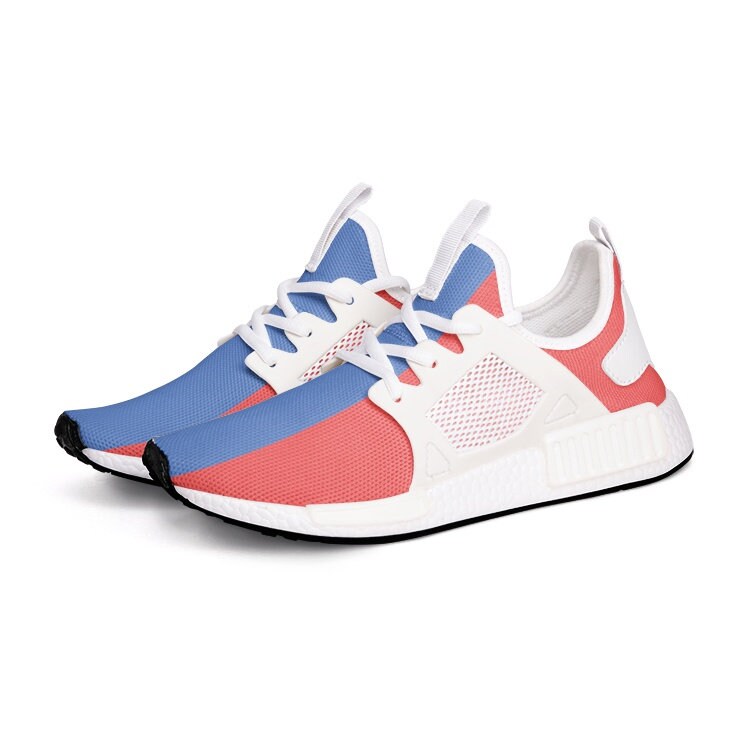 Unisex Lightweight Red White And Blue Sneakers