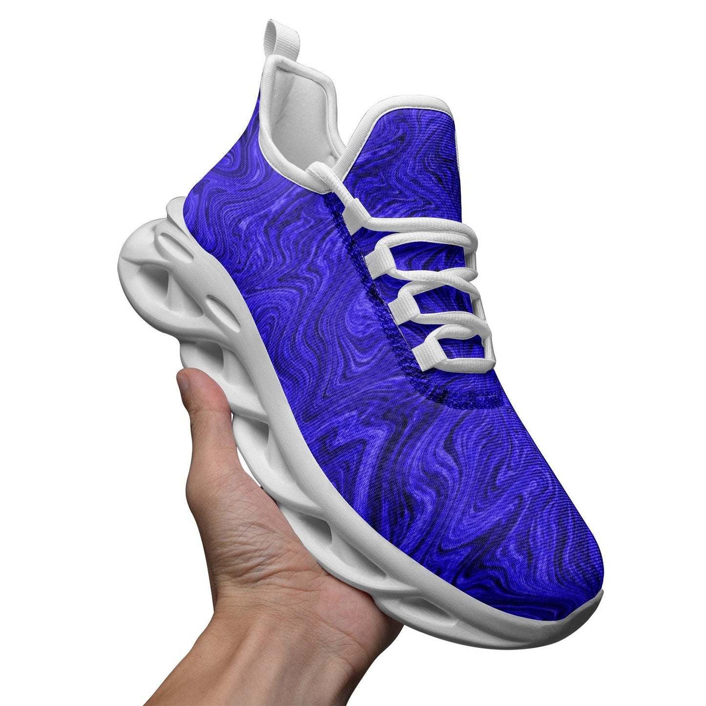 Unisex Bounce Mesh Knit Blue Sneakers