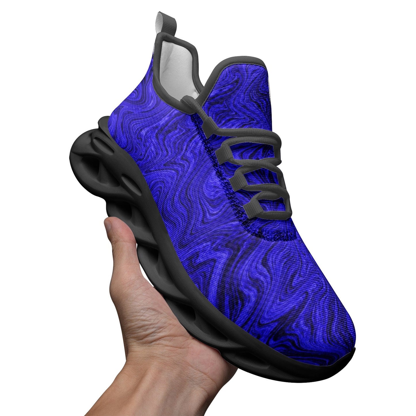 Unisex Bounce Mesh Knit Blue Sneakers