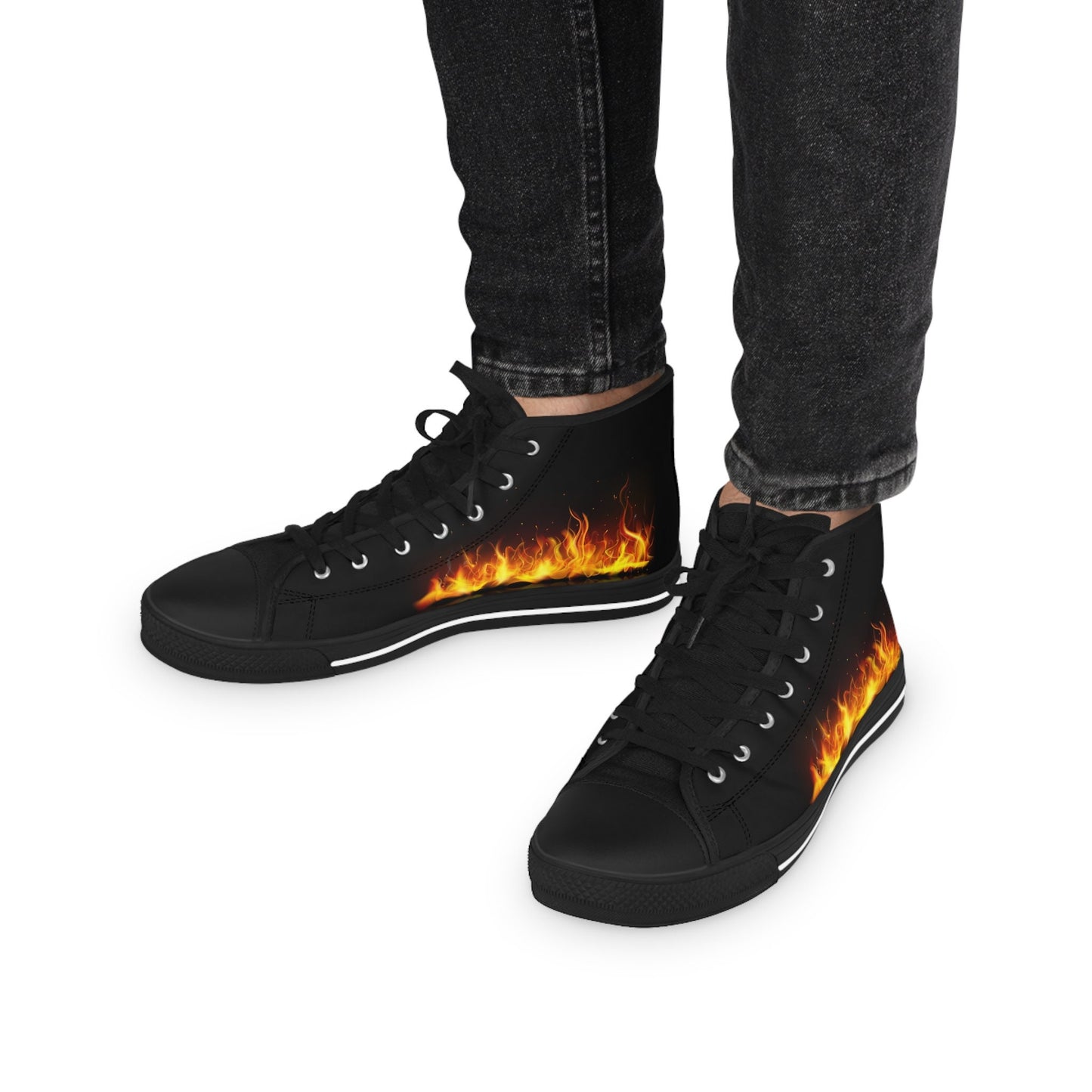 Men's Black High Top Sneakers