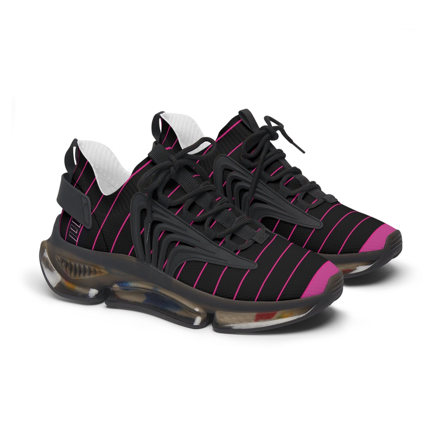 Ladies Pink SneakersWomen's Mesh Pink and Black Sneakers