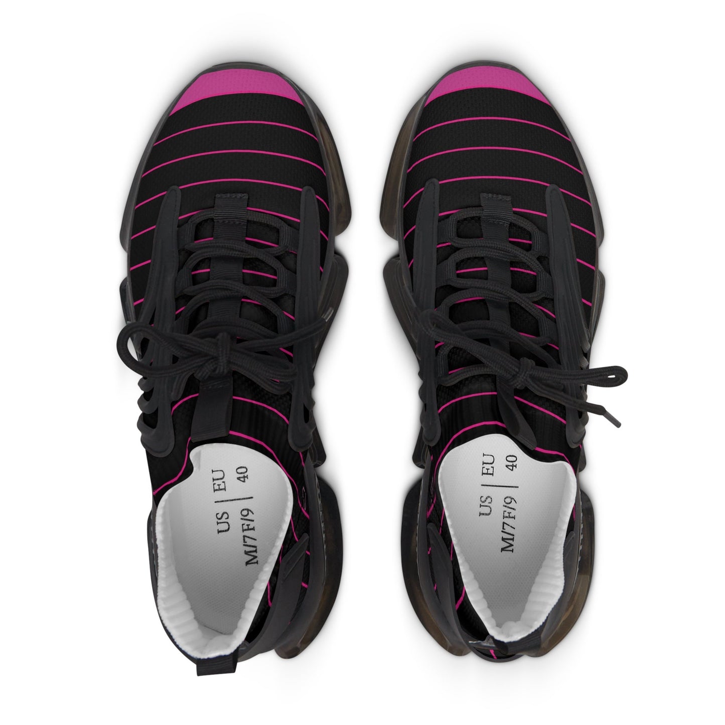 Ladies Pink SneakersWomen's Mesh Pink and Black Sneakers