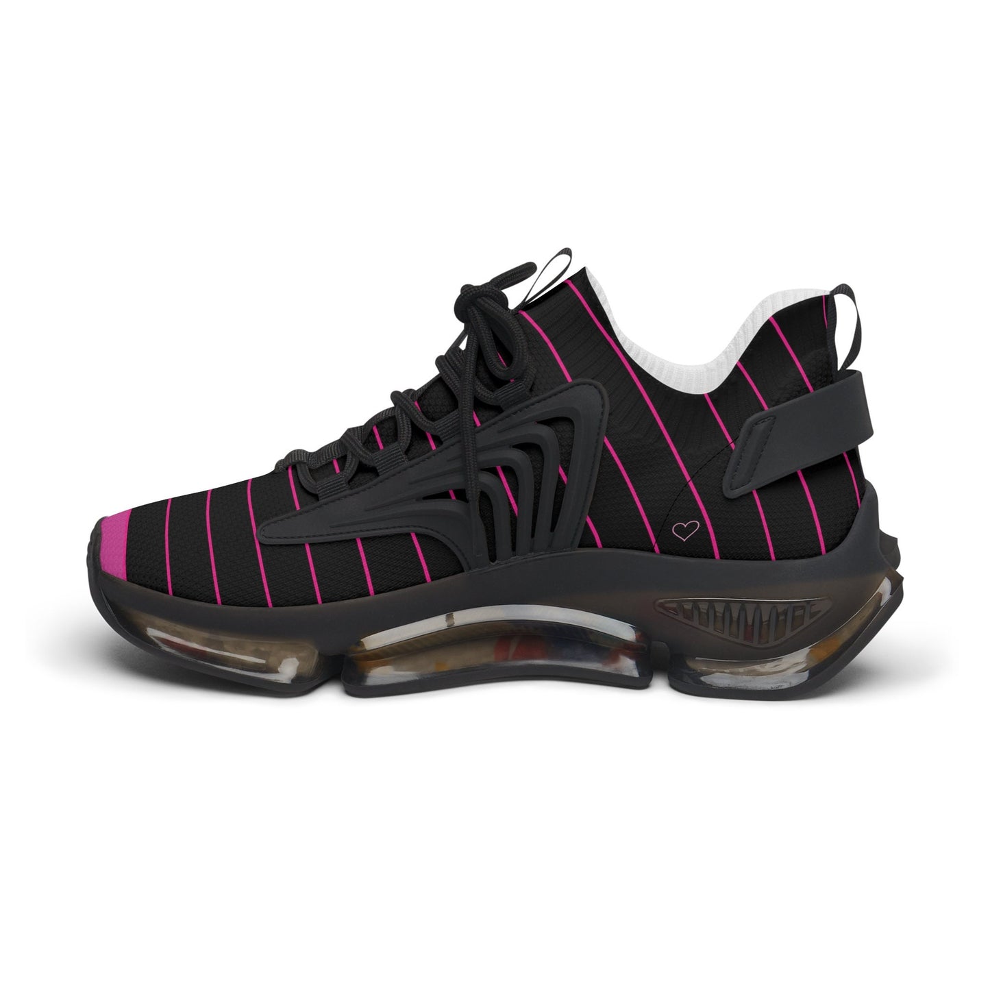 Ladies Pink SneakersWomen's Mesh Pink and Black Sneakers
