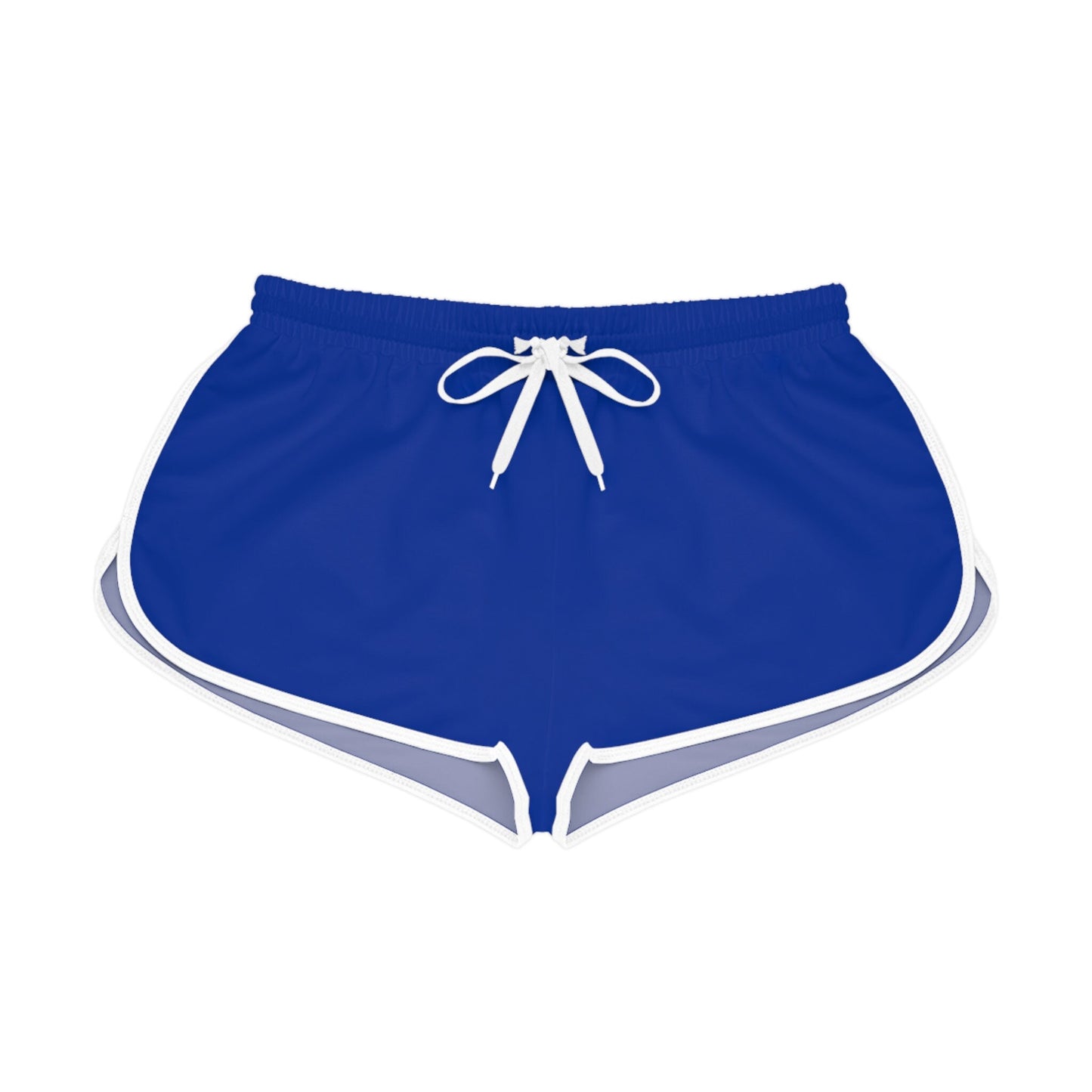 Women's Blue Shorts Relaxed Fit No pockets