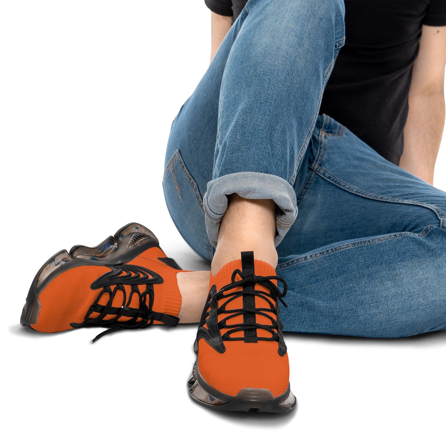 Men's Orange Running Sneakers