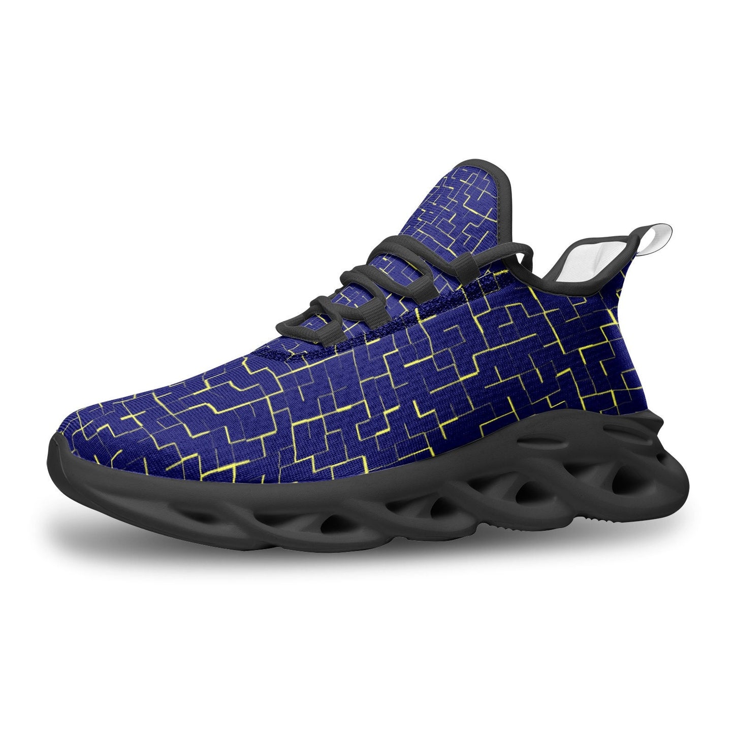 Blue and Yellow Sneakers
