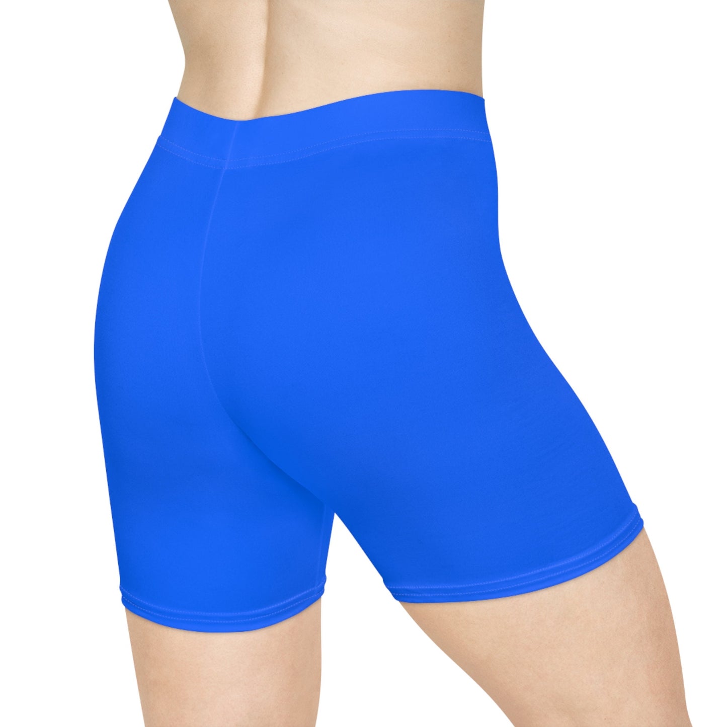 Women's Blue Biker Shorts