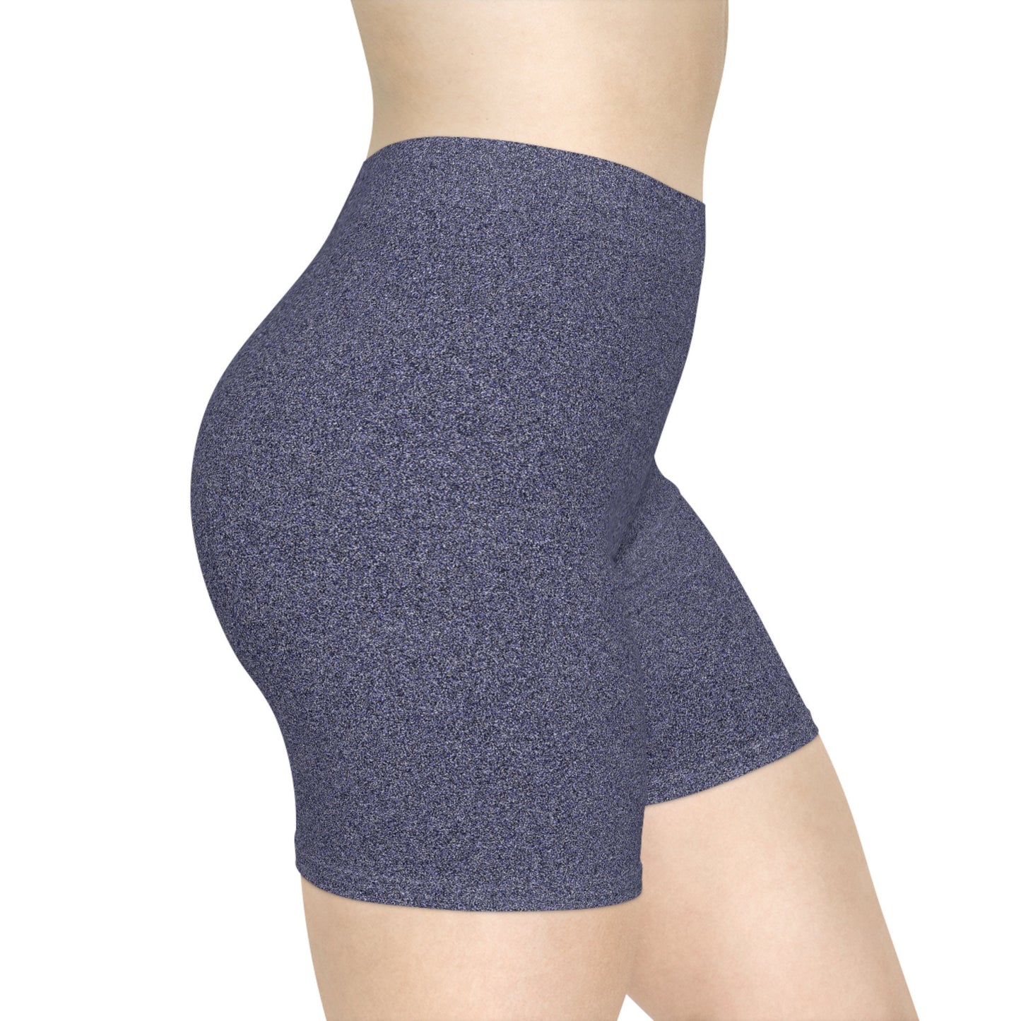 Blue Gray Biker Shorts