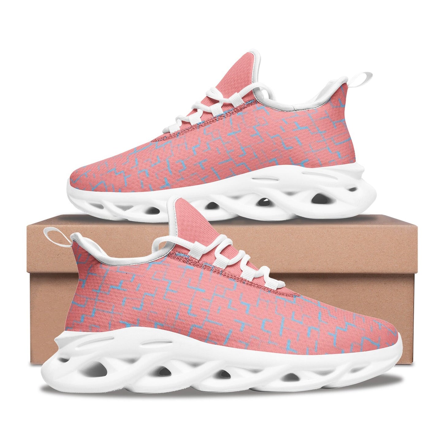 Peach Color Sneakers Unisex