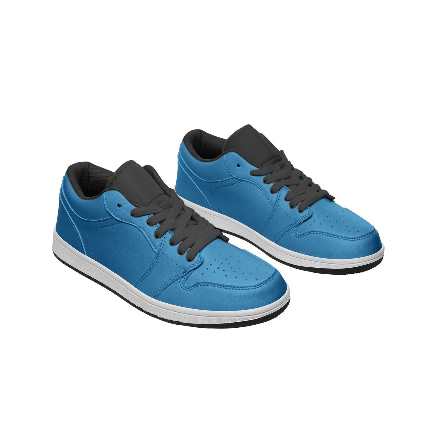 Light Blue Leather Sneakers Unisex