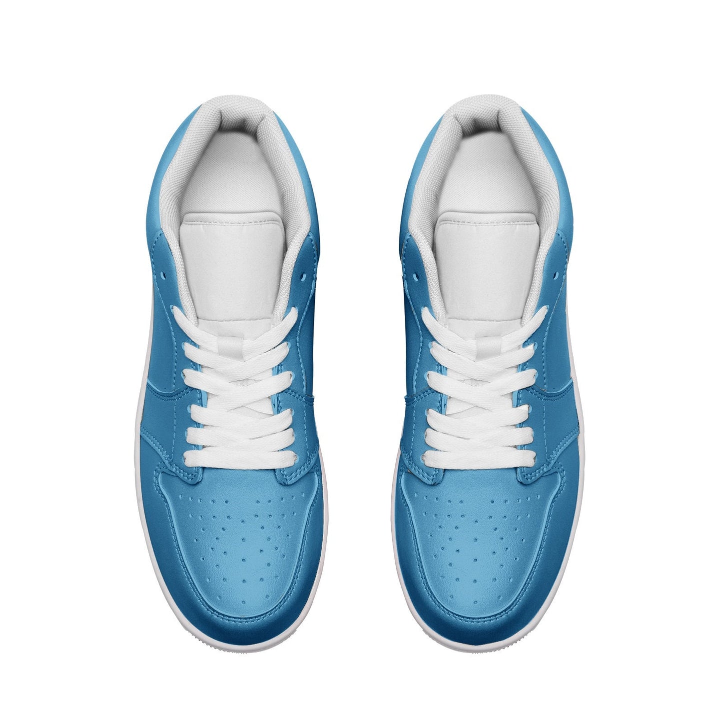 Light Blue Leather Sneakers Unisex
