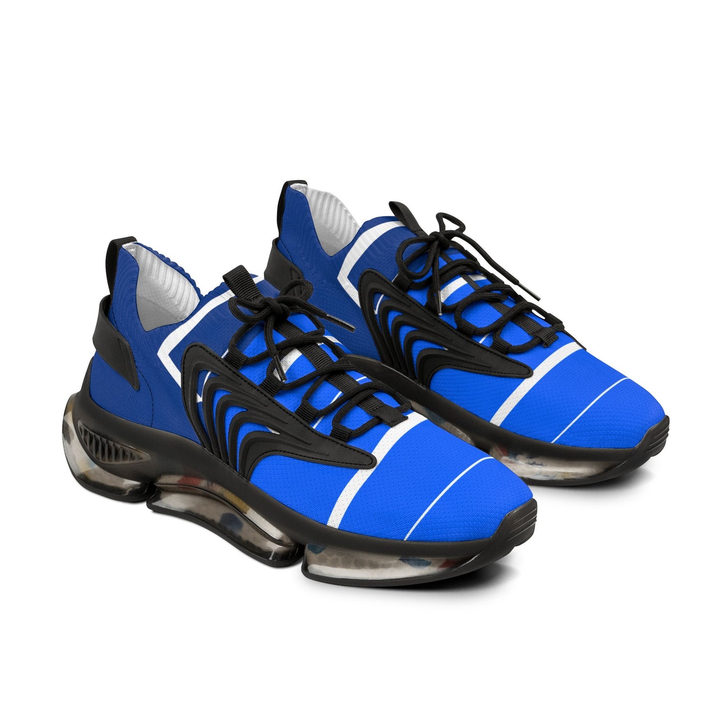 Mens Blue and White Sneakers