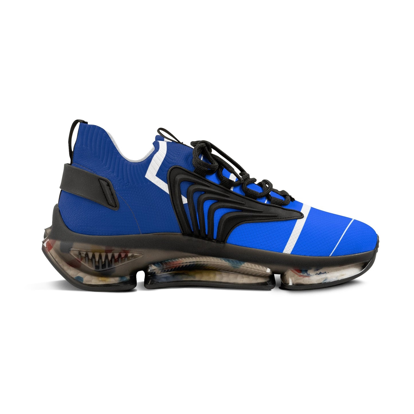 Mens Blue and White Sneakers