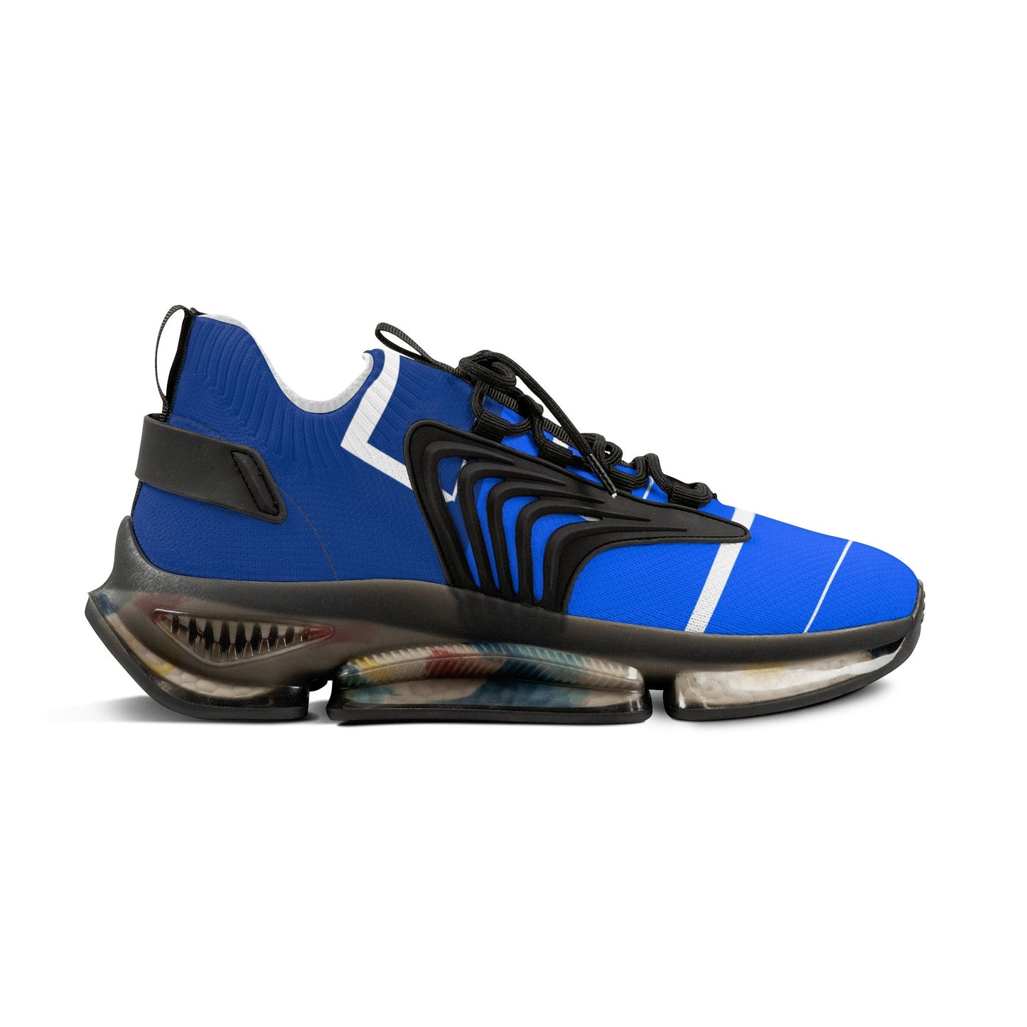 Mens Blue and White Sneakers