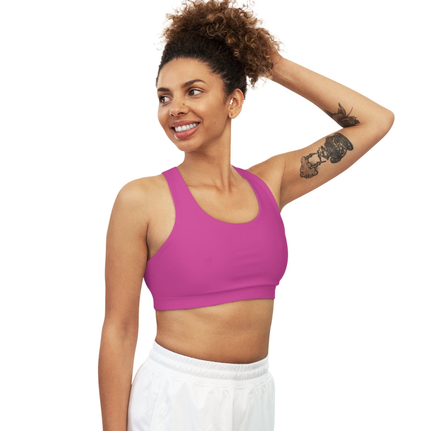Seamless Pink Sports Bra