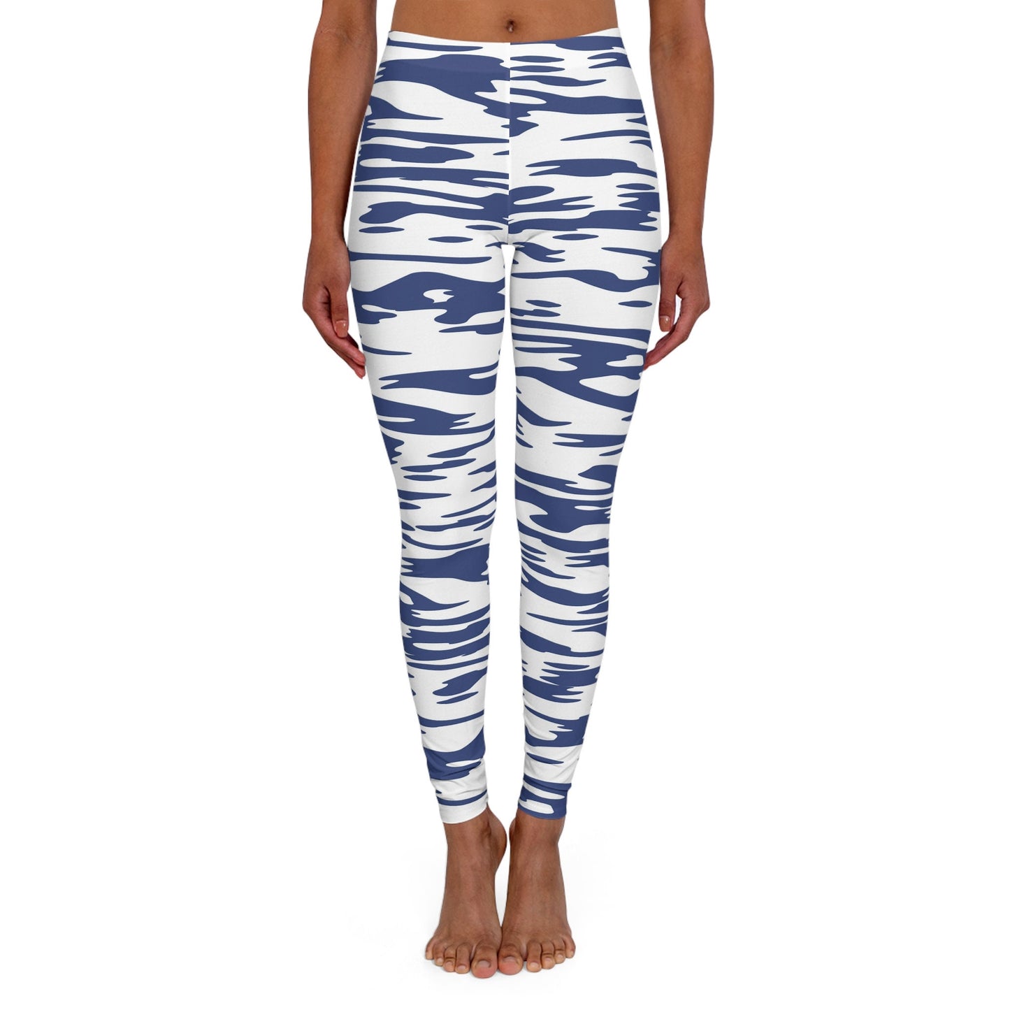 Women's Blue Spandex Leggings