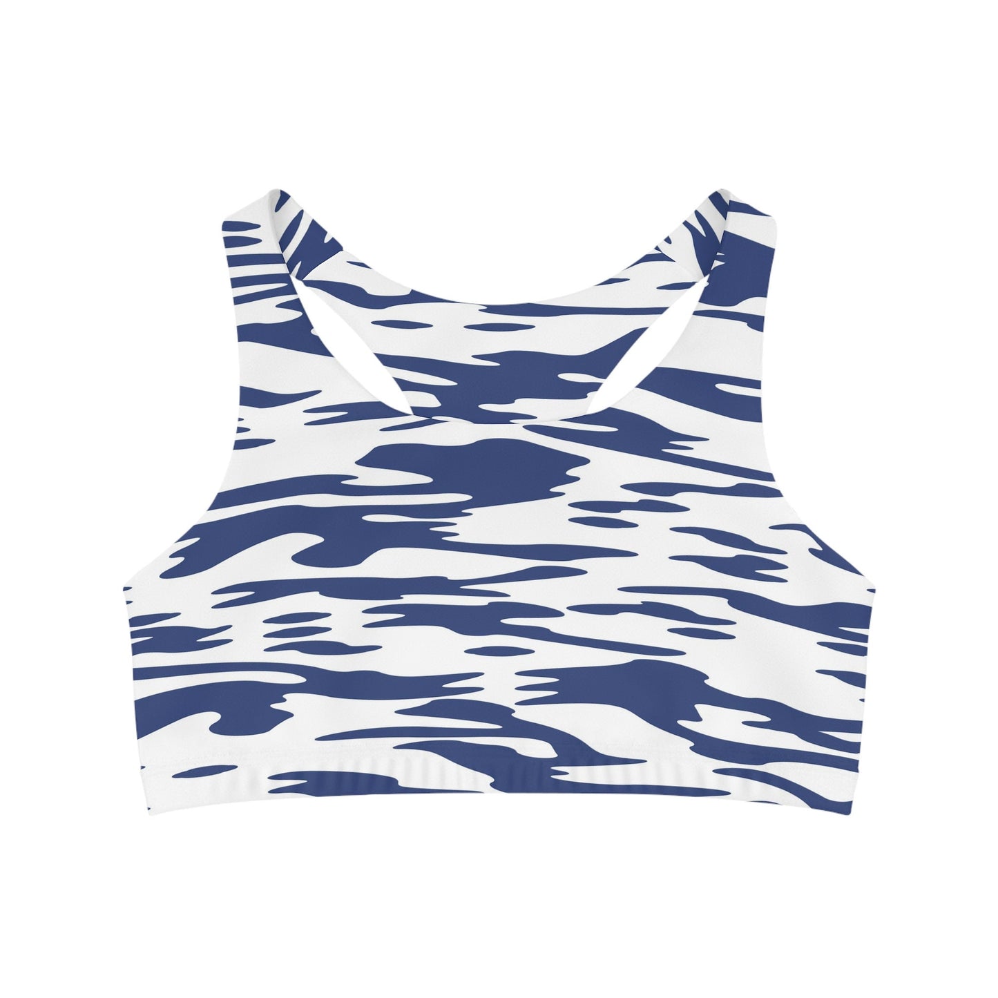 Seamless Blue Sports Bras