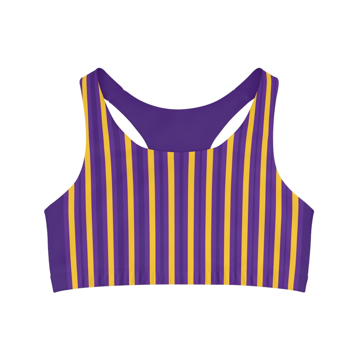 Purple And Gold Sports Bras