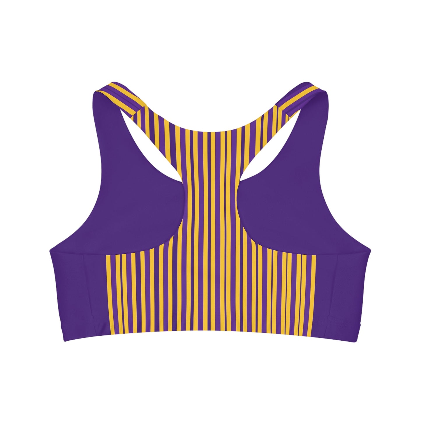 Purple And Gold Sports Bras