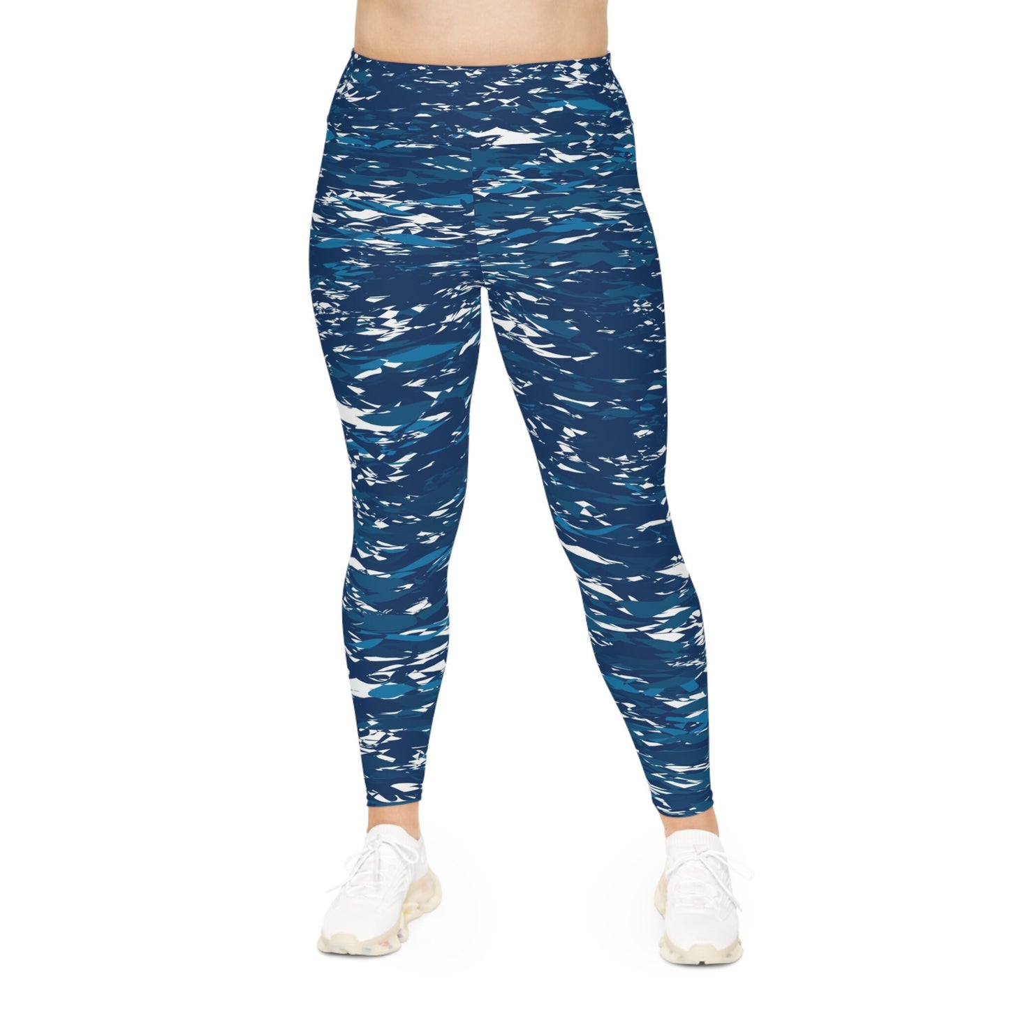 Plus Size Blue Leggings