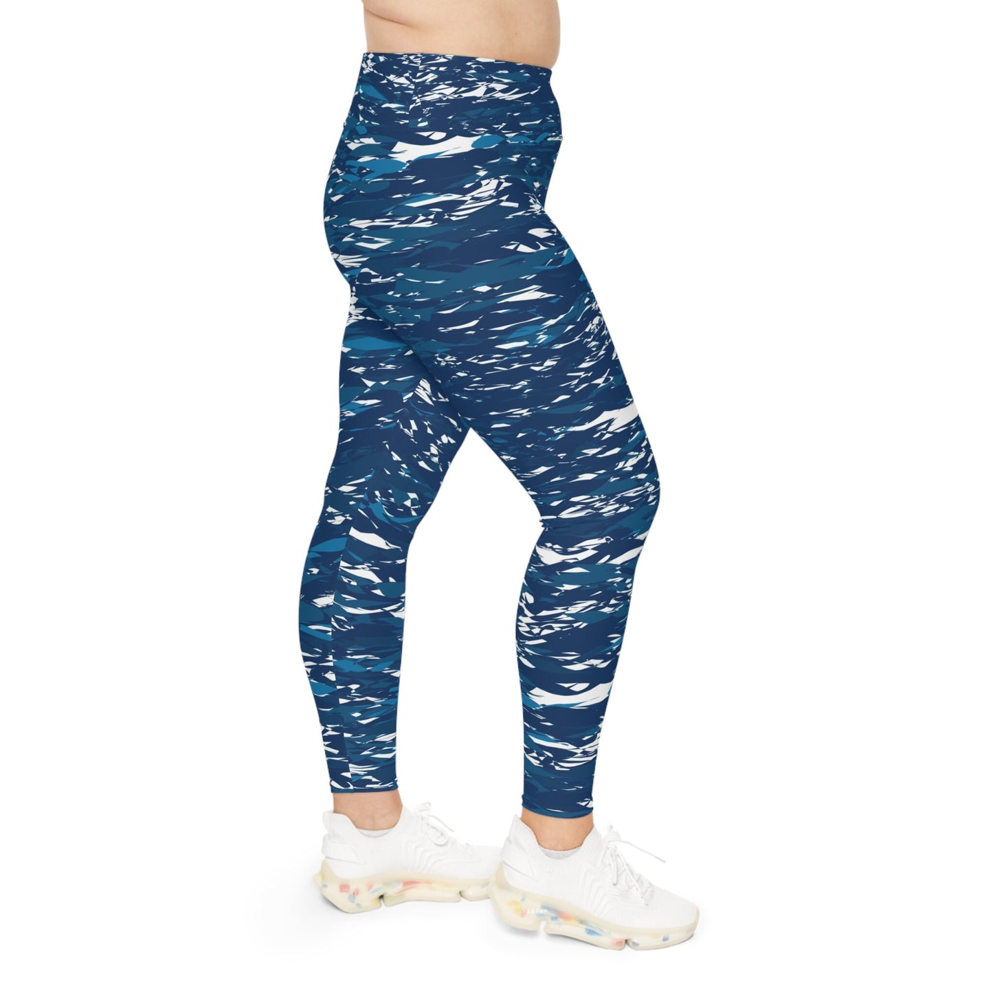 Plus Size Blue Leggings