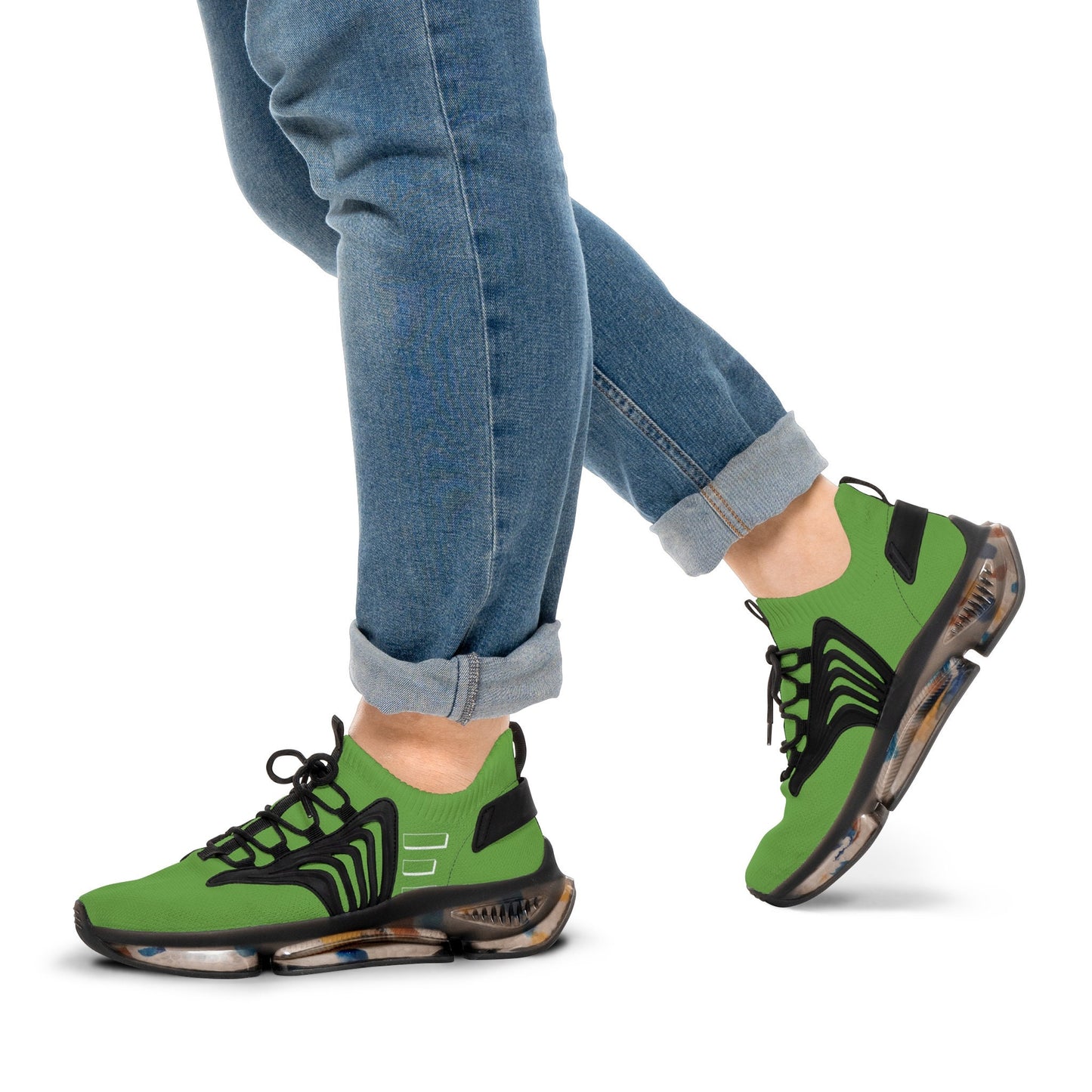 Men's Mesh Bright Green Sneakers