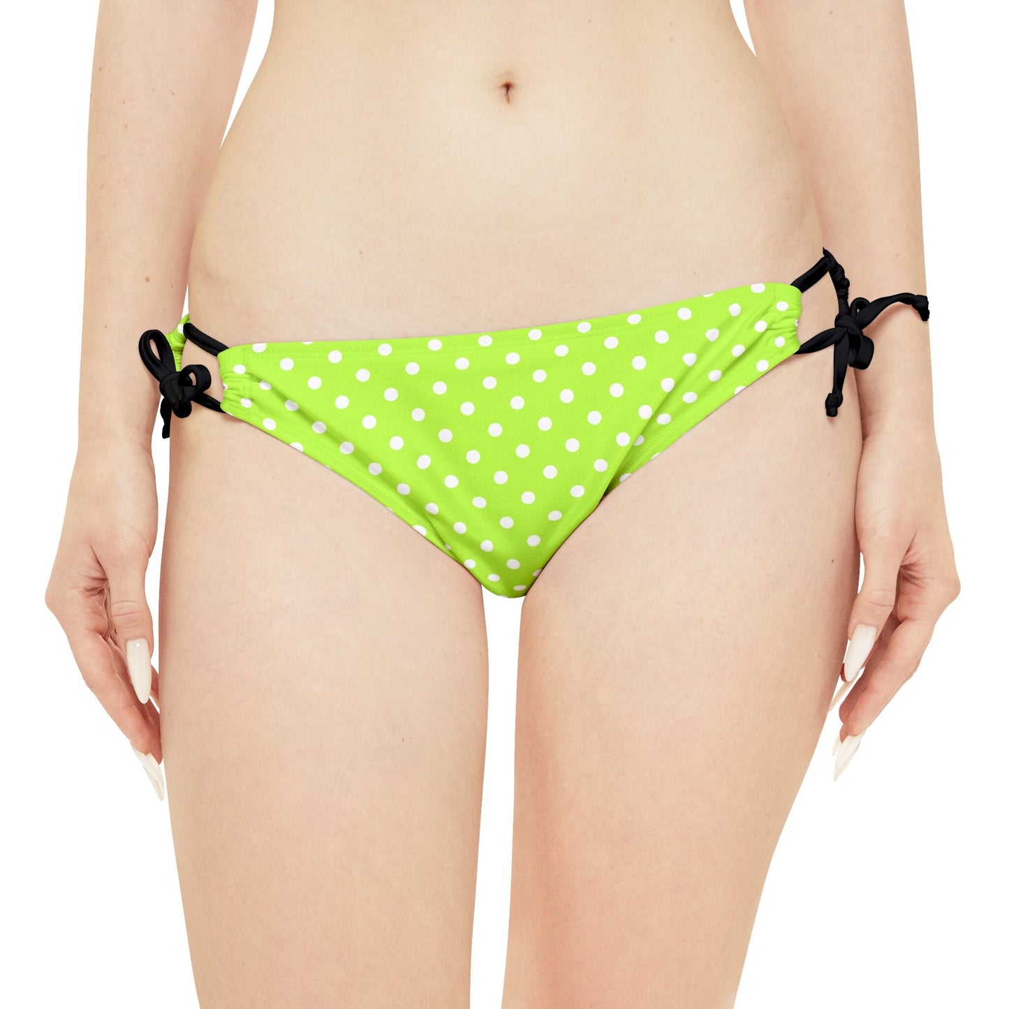 Green Polka Dot Bikini Bottom
