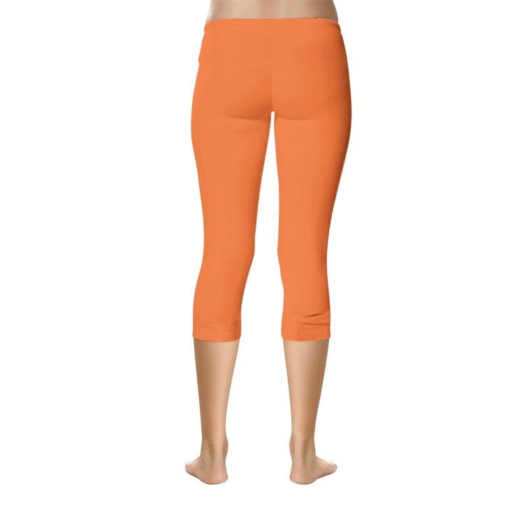 Orange Capri Leggings