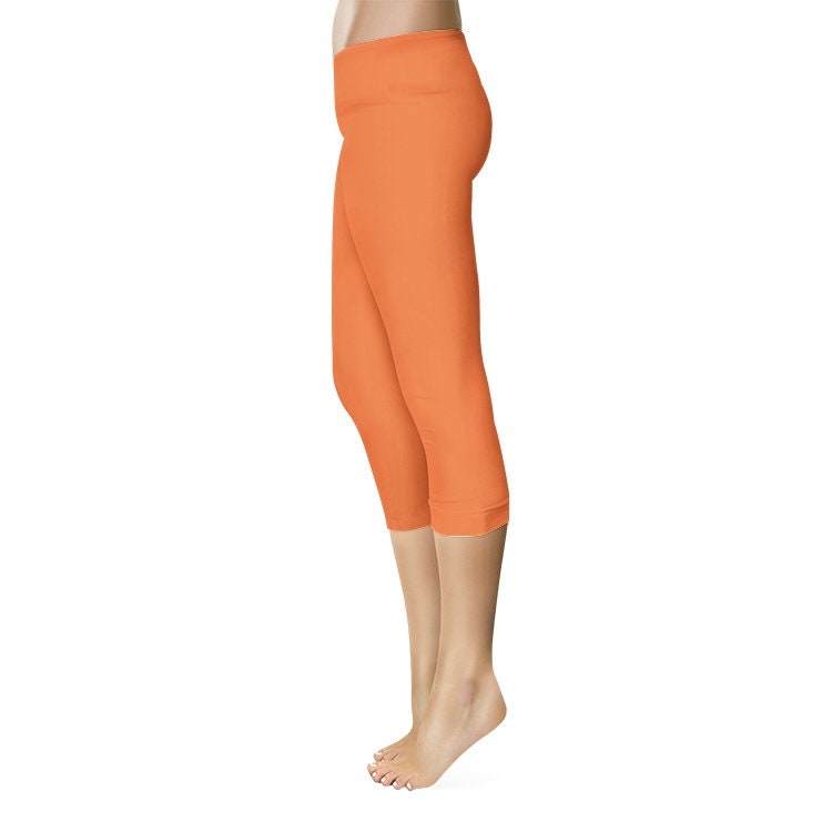 Orange Capri Leggings