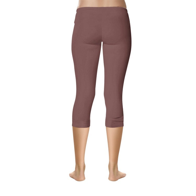 Burgundy Capri Leggings
