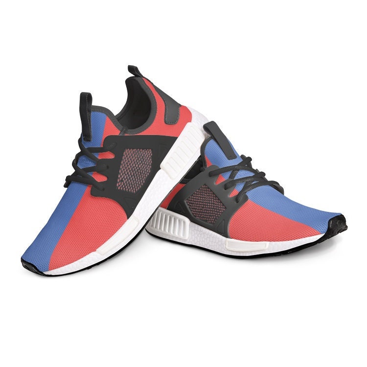 Unisex Lightweight Red White And Blue Sneakers