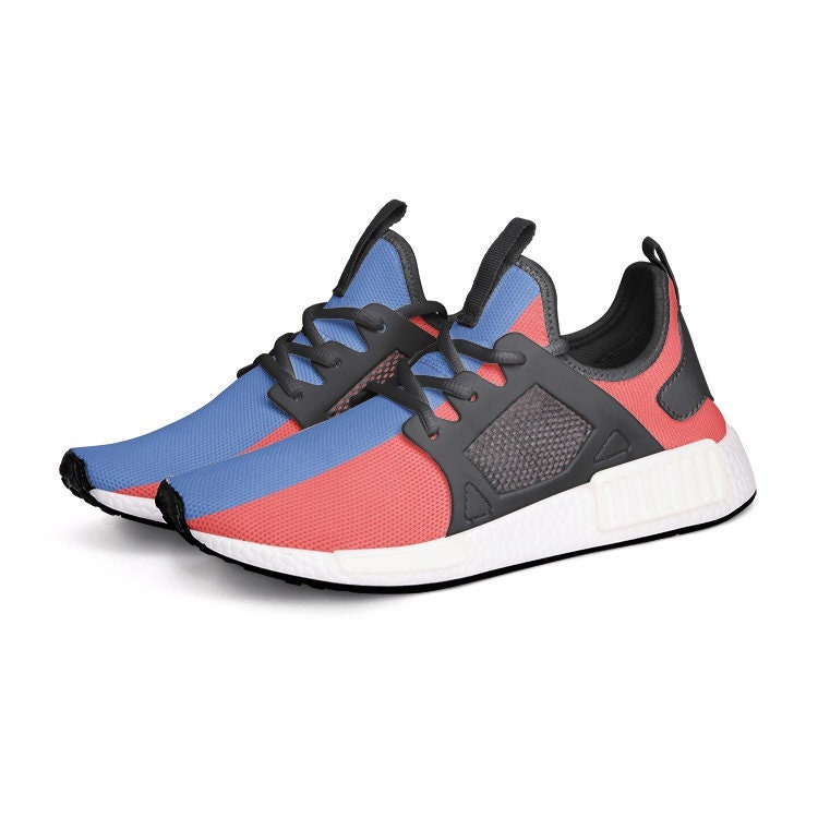 Unisex Lightweight Red White And Blue Sneakers