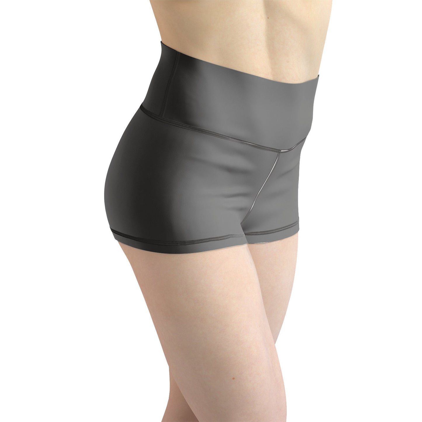 Women's Grey Yoga Shorts