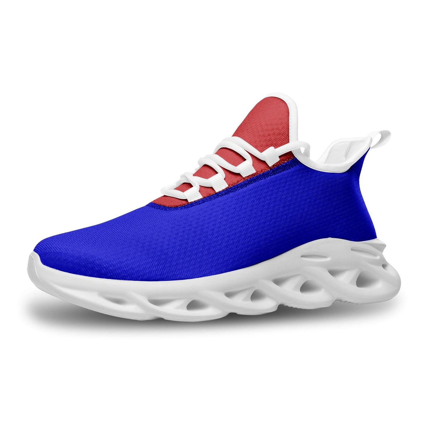 Blue and Red Sneakers