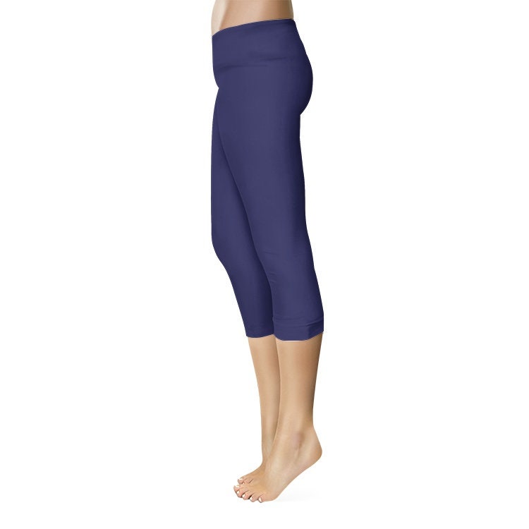 Blue Capri Leggings