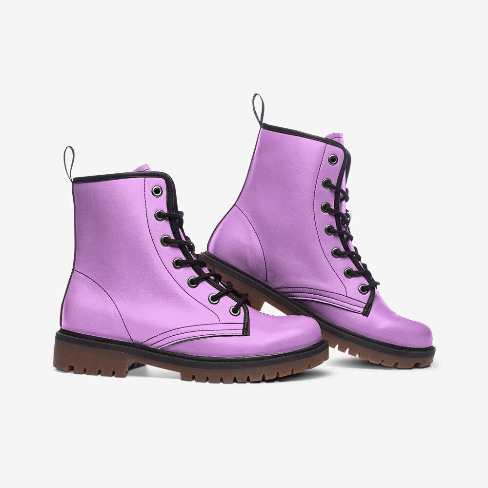 Casual Leather Lightweight Pink boots