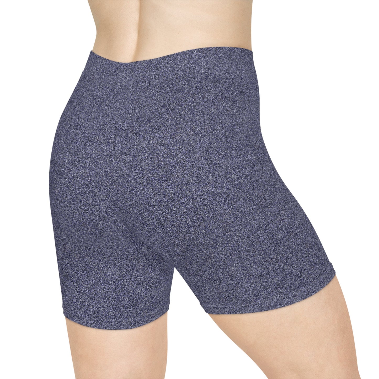 Blue Gray Biker Shorts