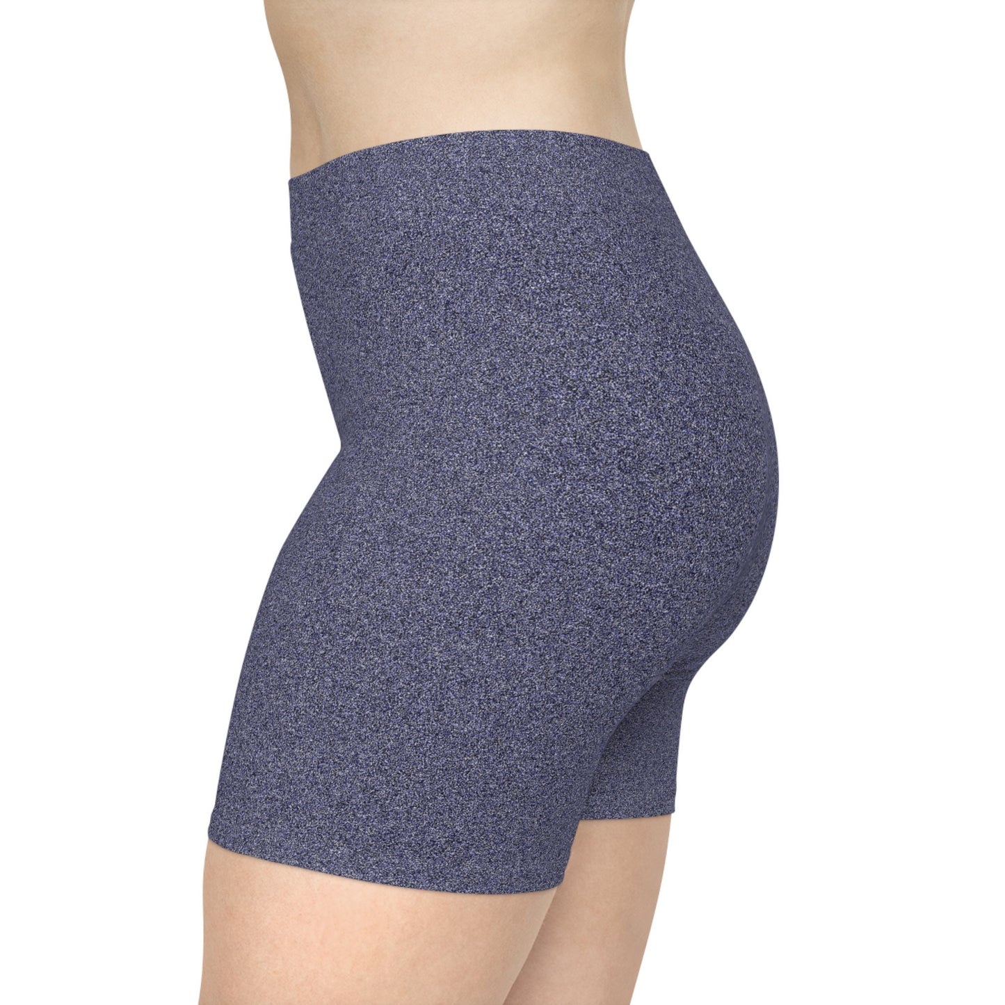 Blue Gray Biker Shorts