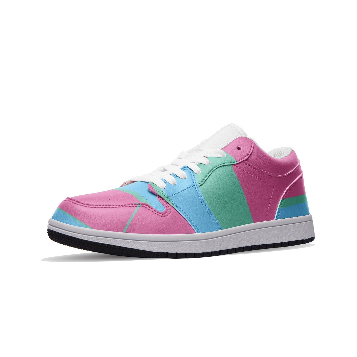 Unisex Low Top Multi Color Leather Sneakers