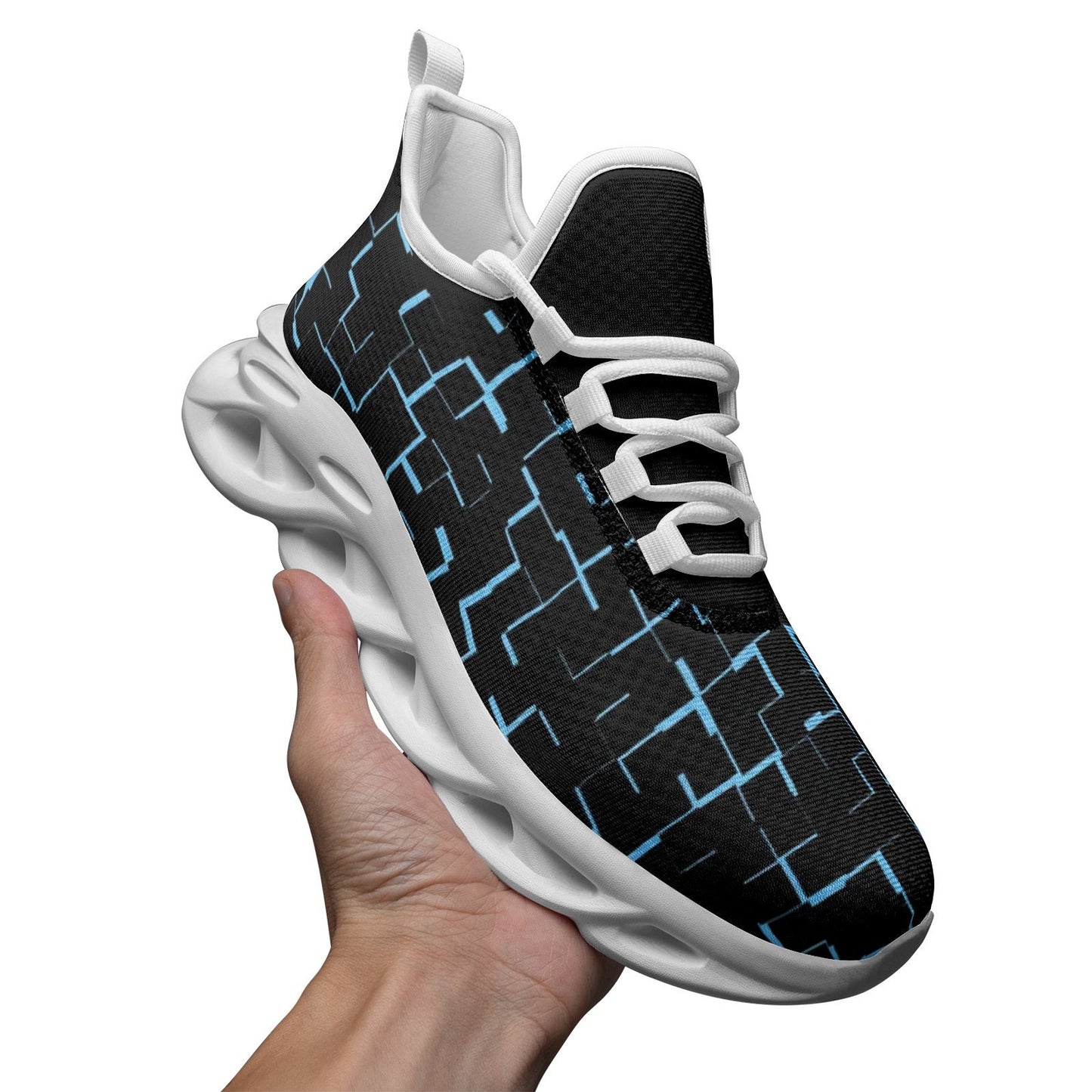 Unisex Bounce Mesh Black Sneakers