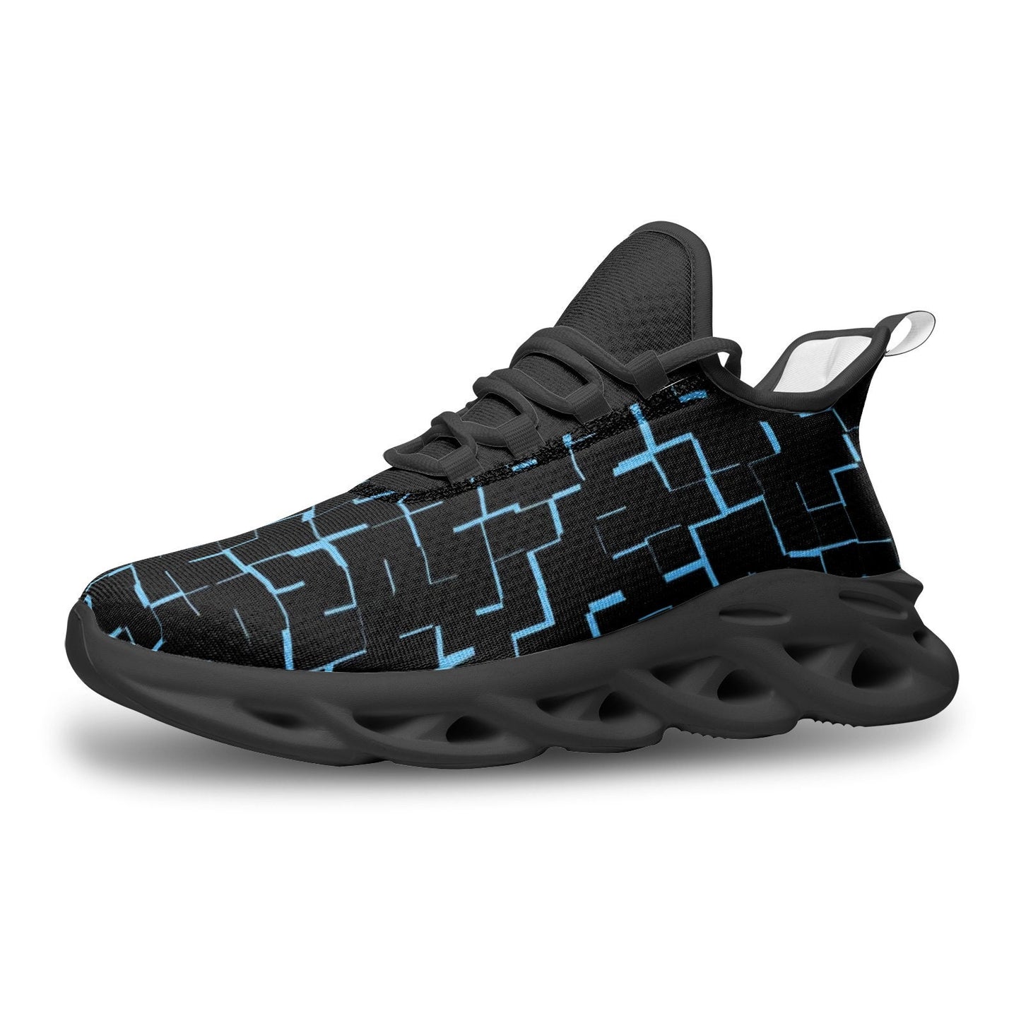 Unisex Bounce Mesh Black Sneakers