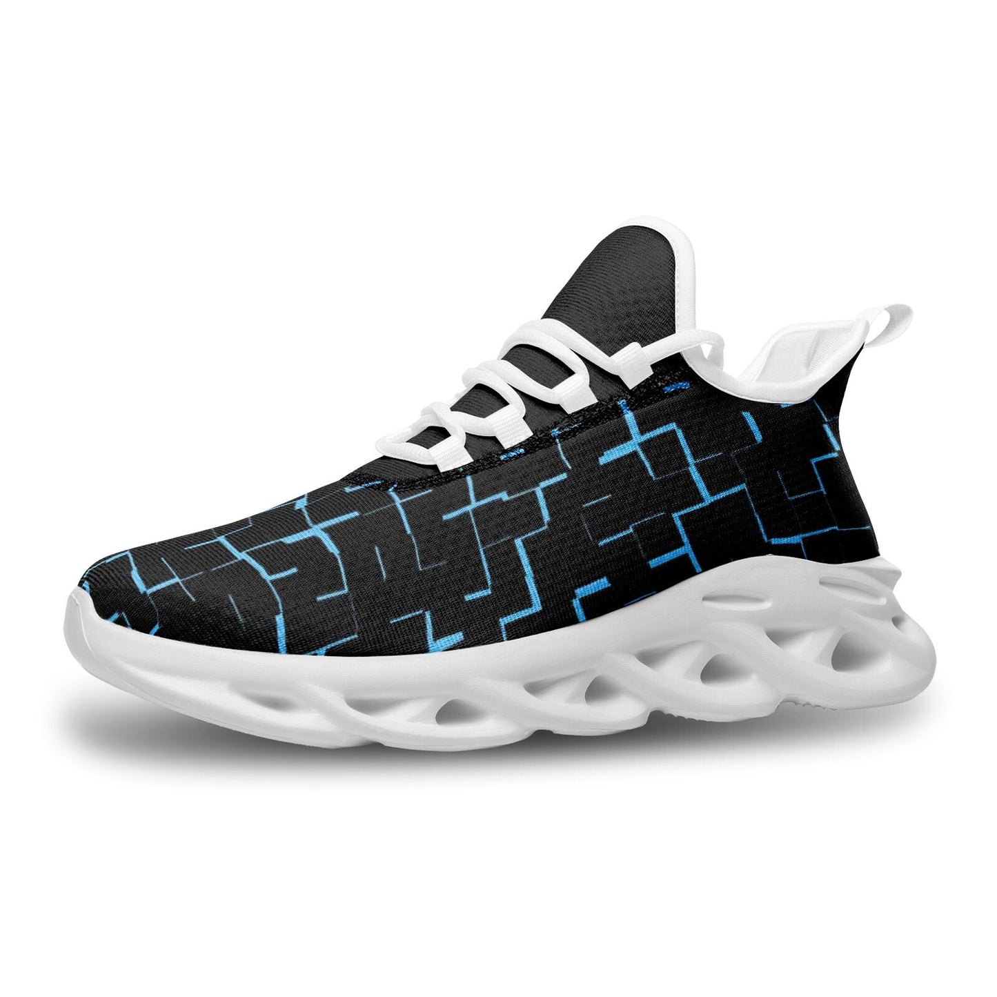 Unisex Bounce Mesh Black Sneakers
