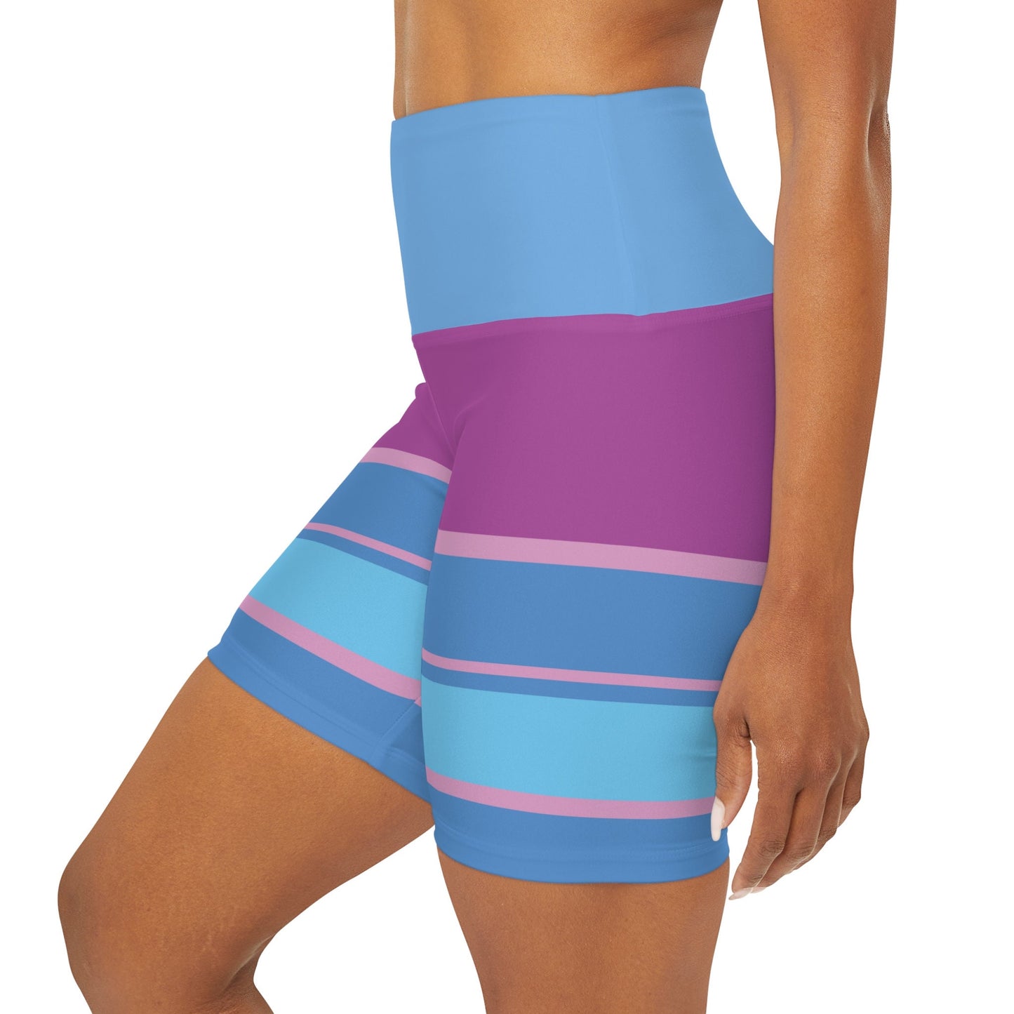 Multi Color High Waisted Yoga Shorts