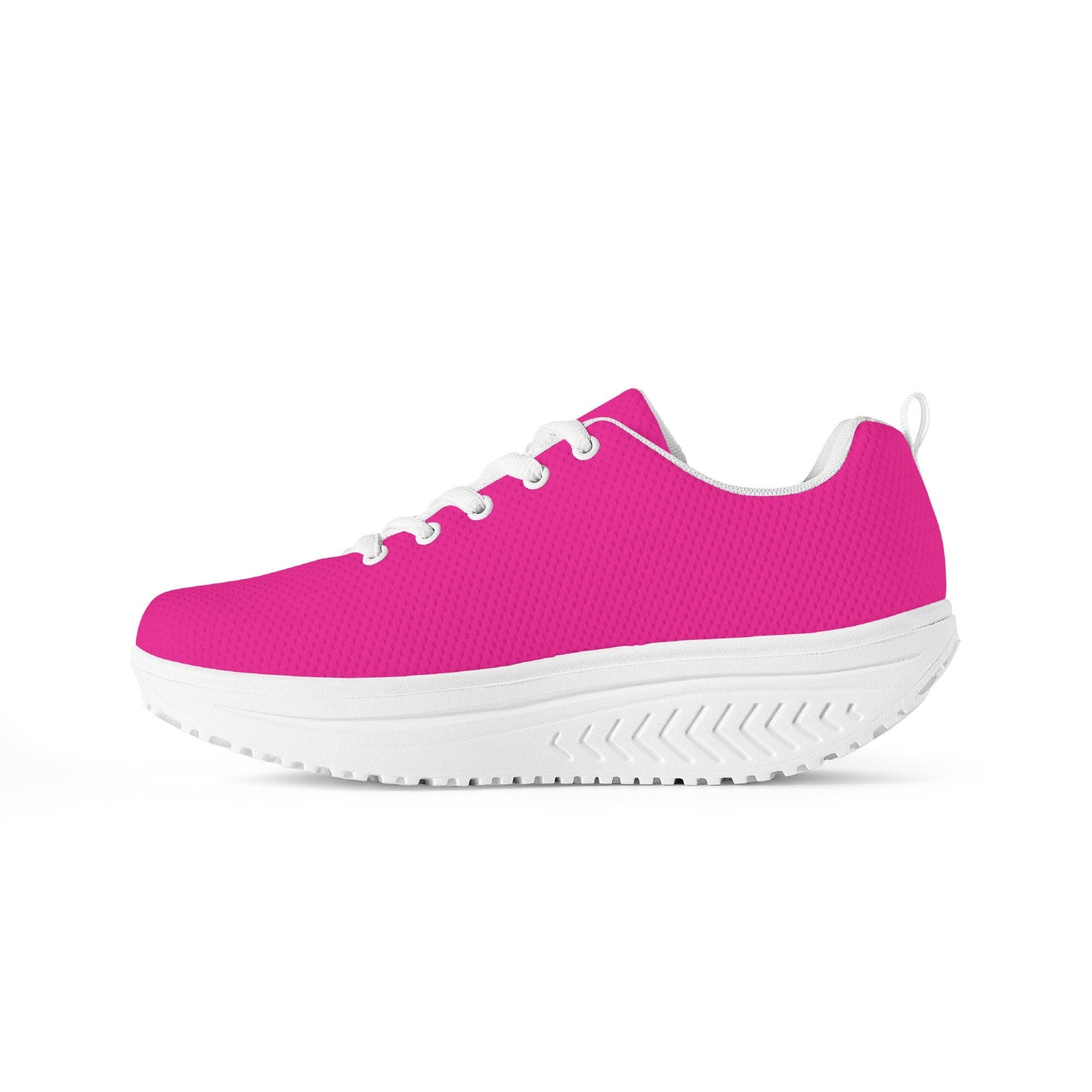 Women's Mesh Pink Heightening Shaking Shoe
