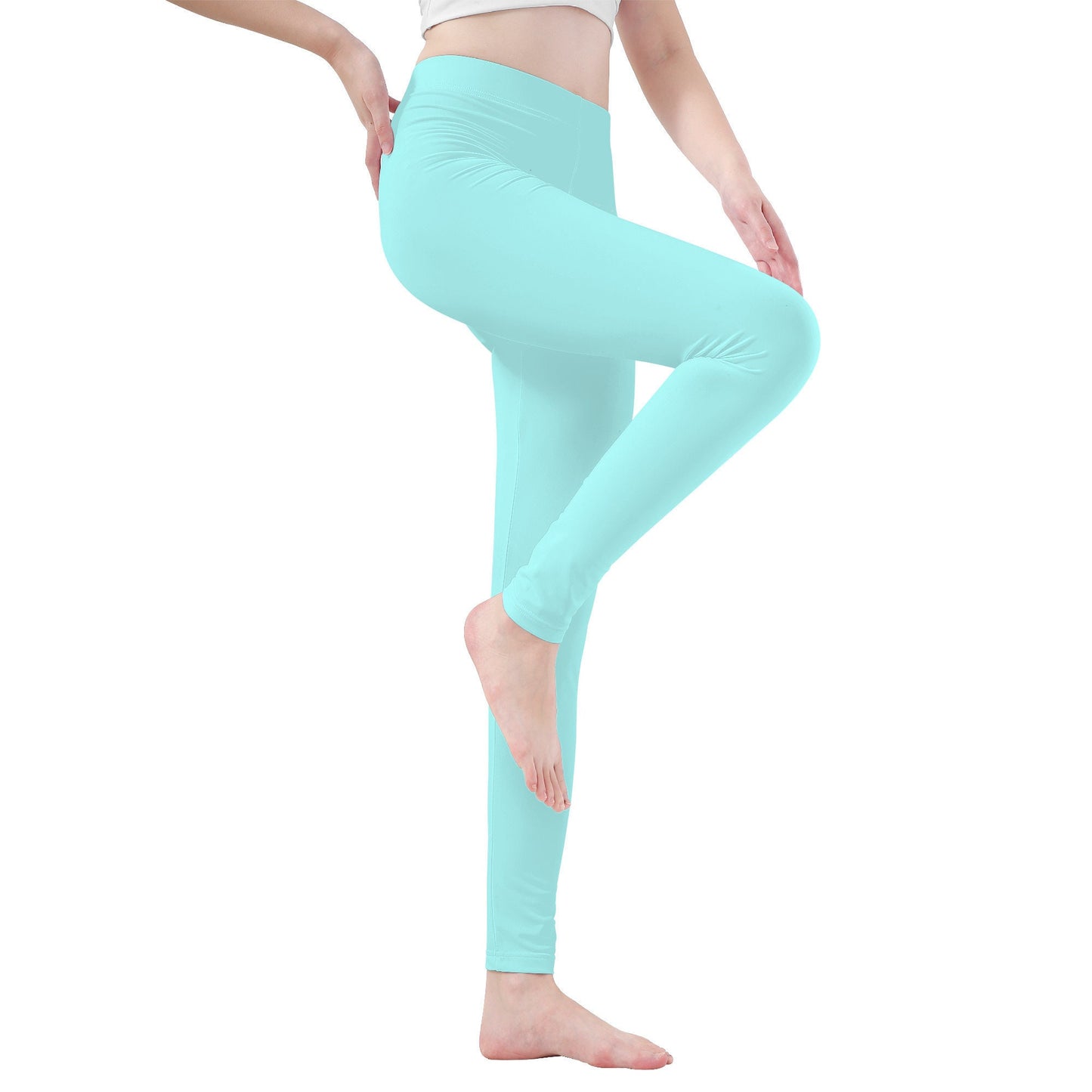 Aqua Color Yoga Leggings