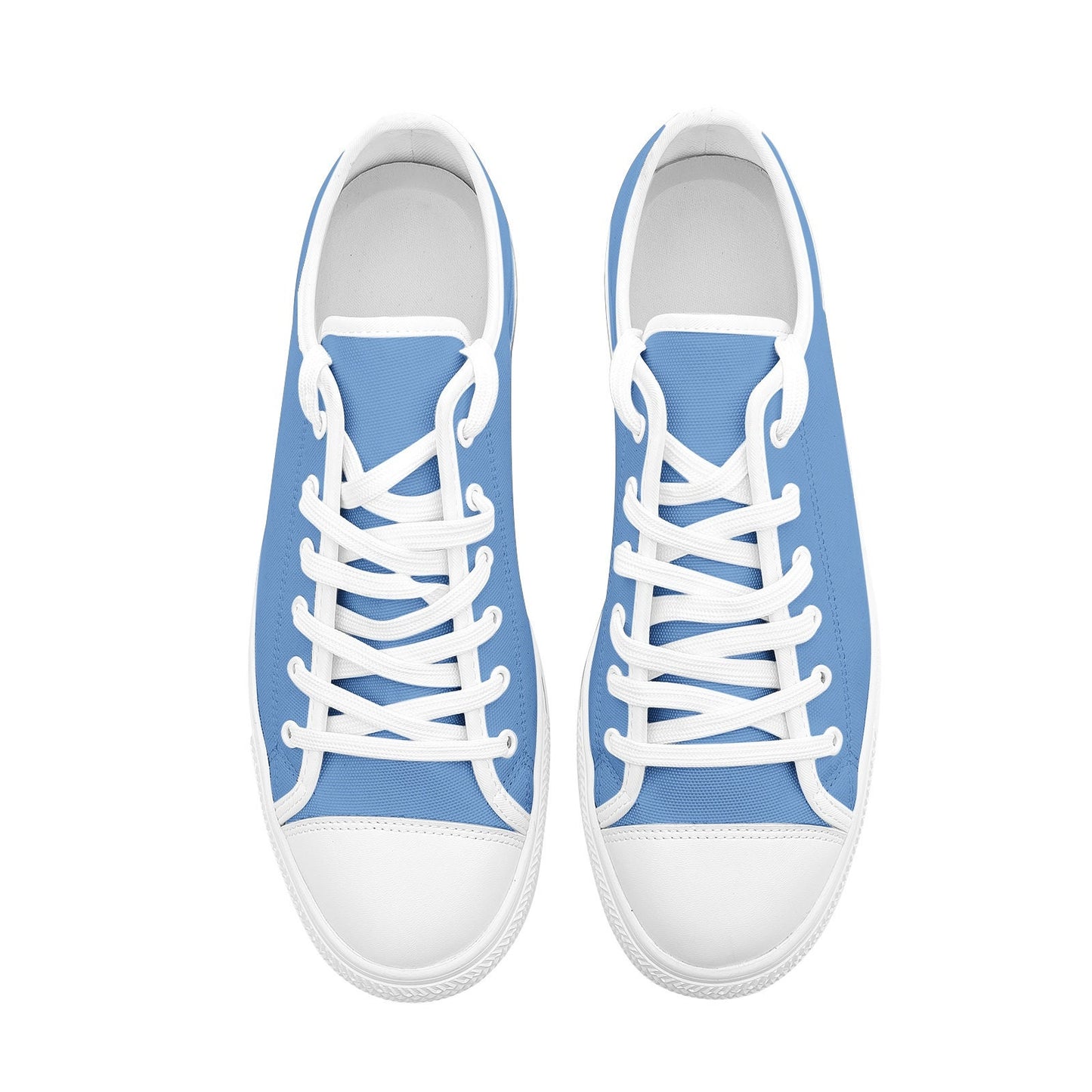 Low Top Blue Canvas Shoes