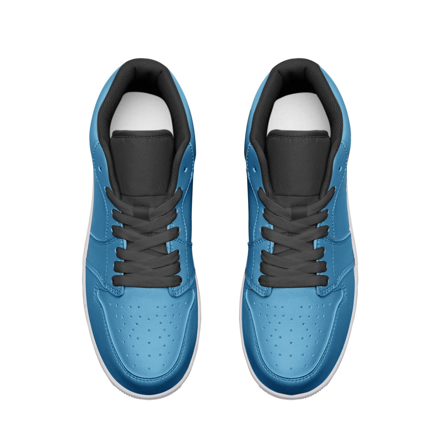 Light Blue Leather Sneakers Unisex