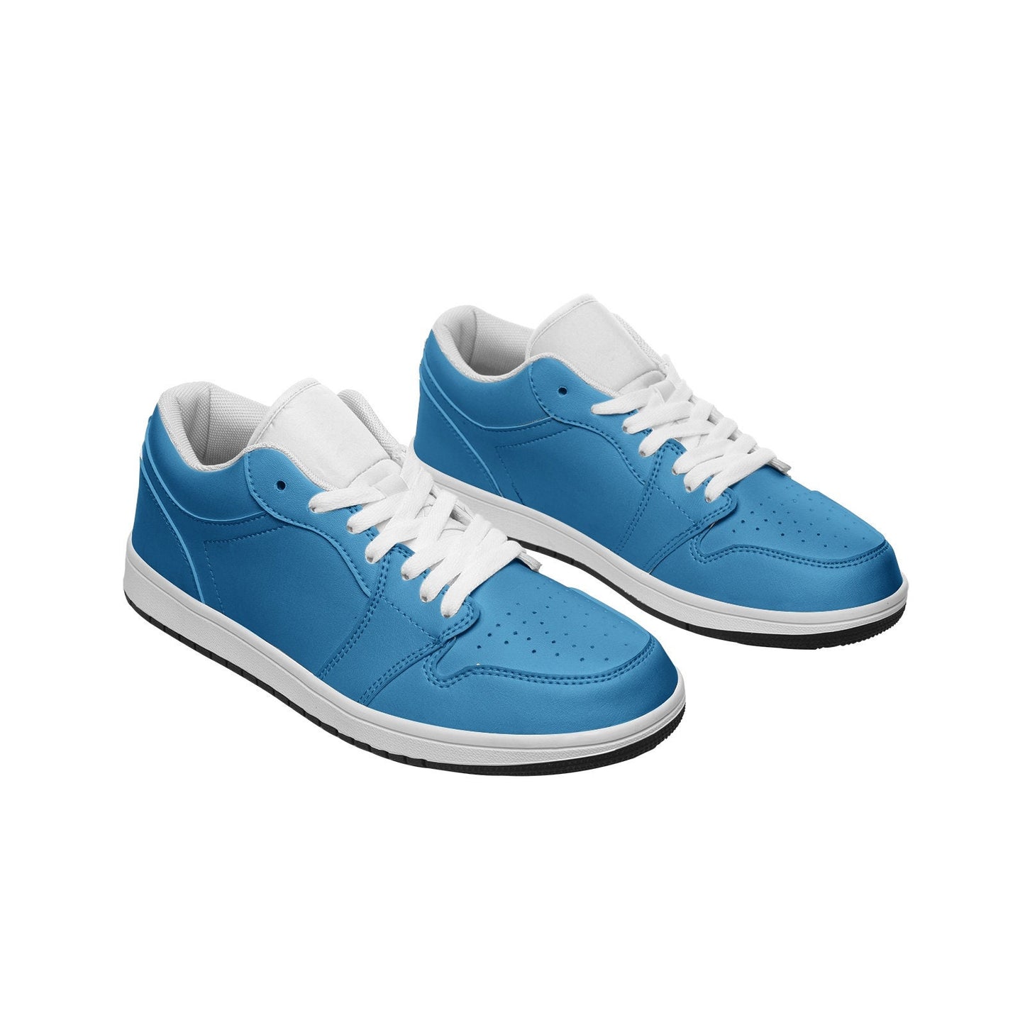 Light Blue Leather Sneakers Unisex