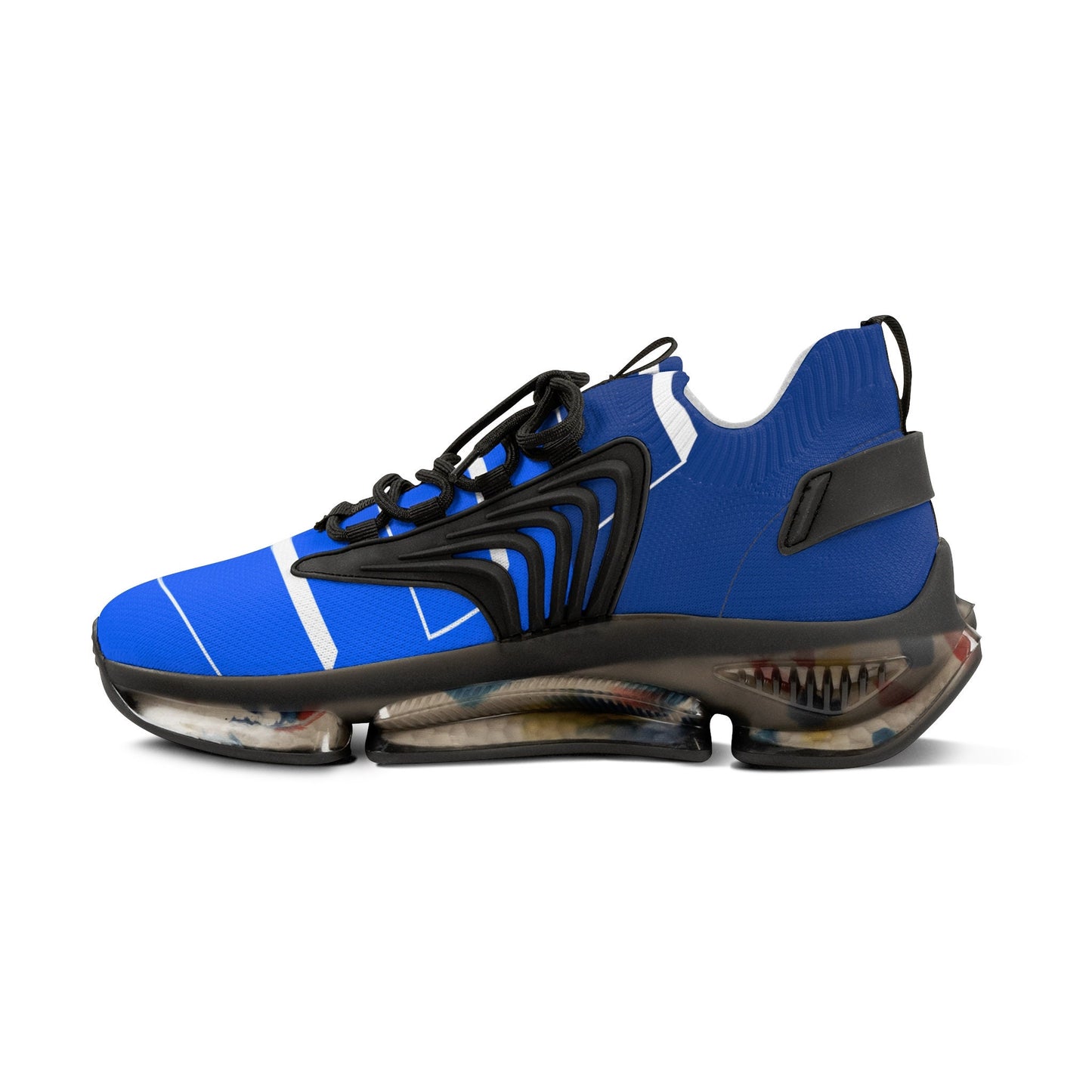 Mens Blue and White Sneakers