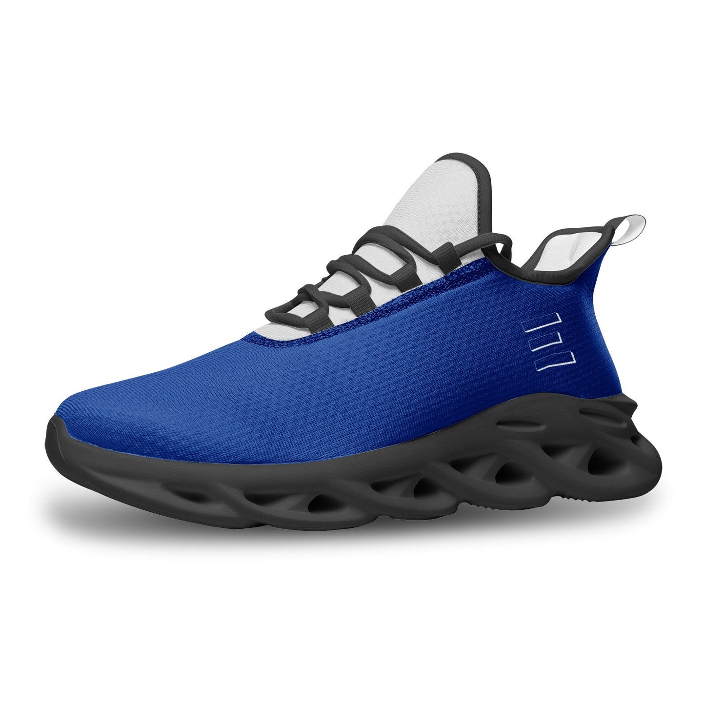 Blue and Silver Sneakers
